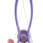 Plastic eyebrow threading tool for facial hair removal