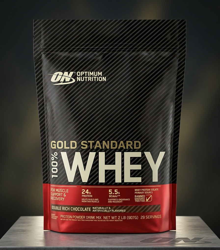 46595283b51f045a460766adb3eeb215.png Optimum Nutrition Gold Standard 100% Whey Protein Powder 2LB – Premium Whey Blend for Muscle Recovery & Lean Muscle Support - Image 1