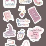 Ramadan Mubarak Sticker Pack – 12 Uncut Decorative Stickers