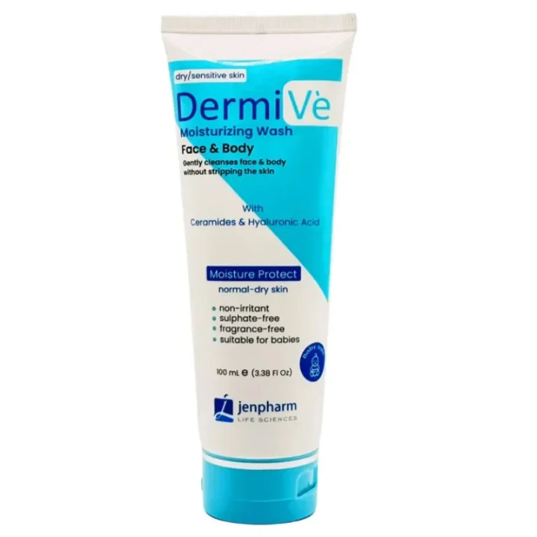 DermiVe Moisturizing Wash 100ml front packaging