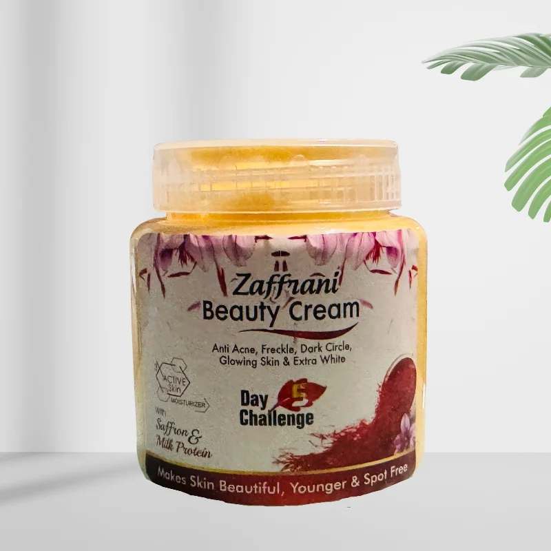 4_1763462874.webp Zafrani Beauty Cream jar with saffron and natural ingredients