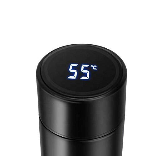 500ML insulated stainless steel thermos with LED temperature display in random color