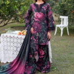 Iznik Digital Printed 3Pc Embroidered Lawn Unstitched Suit with Chiffon Dupatta – Summer Collection 2026