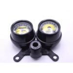 Double Round Fancy Meter Speedometer RPM for Honda 125 Motorcycle – Dual Analog Speed & RPM Gauge (Without Switch)