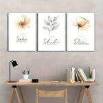 3pcs Islamic Stickytiles Frame Providing Traditional Artistic Pattern Elegant Look  Home Decoration