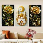 Set of 3 Premium Wall Art Photo Tiles – Modern Home Decor Sets 8x11