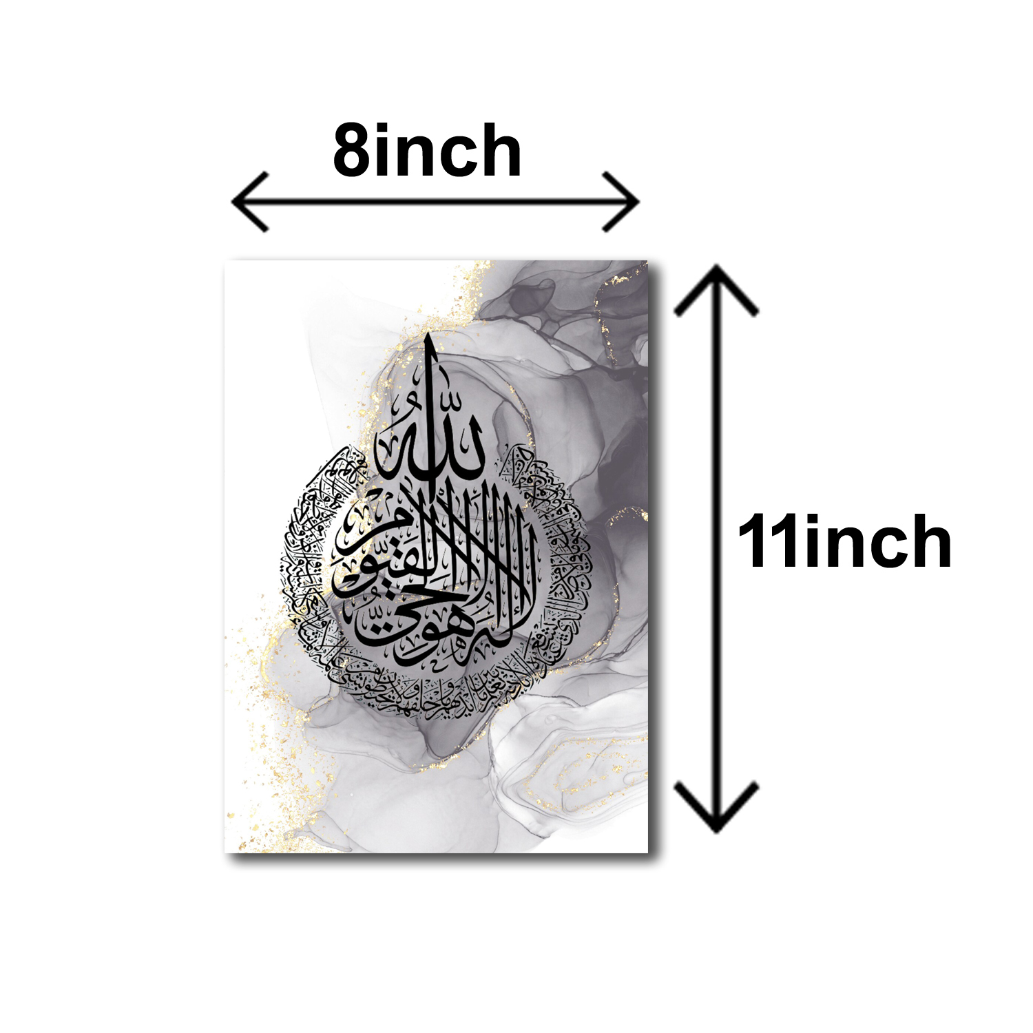 56fccd15e30e873e42693670de225b64.jpg Pack of 3 islamic calligraphy wall art sticky wooden frames for home decore / sticky phototiles - Image 1
