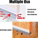 Self-Adhesive Silicone Sealing Tape | Multi-Functional Door & Window Seam Strip for Soundproof, Waterproof, and Insect-Proof Protection (1 Meter)