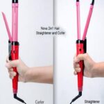 2 in 1 Nova Hair Straightener and Curler Hair Straightener + Curler Versatile Styling Tool for Straightening and Curling Hair