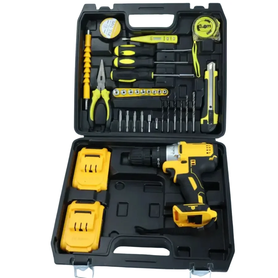5_1756139834.webp Dunlandi 24V cordless drill with tool kit case open