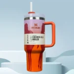 Orange Stanley x Barbie Quencher H2.0 Tumbler front view