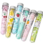 Flower-shaped tube bottle with disposable soap paper flakes