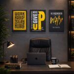Set of 3 Premium Wall Art Photo Tiles – Modern Home Decor Sets 8x11