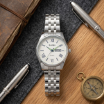 Baima Quartz Stainless Steel Wristwatch With Roman Numerals And Day Date Working Display