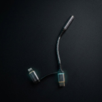 Original 2-in-1 Type-C and Lightning to 3.5mm Headphone Jack Adapter Dual Connector Handfree Audio Converter Direct Plug and Play No Bluetooth Required