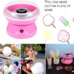 Cotton candy maker device with spinning sugar basket