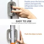 Child Safety Refrigerator Lock, Refrigerator Door Lock, Self Adhesive Freezer Door, Refrigerator Door, Double Safety Button, Home Safe Design, Child Proof Refrigerator Door Lock Multi color ( Random Color )