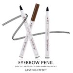 4 Tip Waterproof Eyebrow Pen | Waterproof Tattoo Tint Fine Sketch Liquid Eyebrow Pencil | Creates Natural Makeup Effect