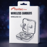Fontec Glow Wireless Earbuds – Bluetooth 5.3 Gaming Earphones with ENC Noise Cancellation & Transparent Charging Case