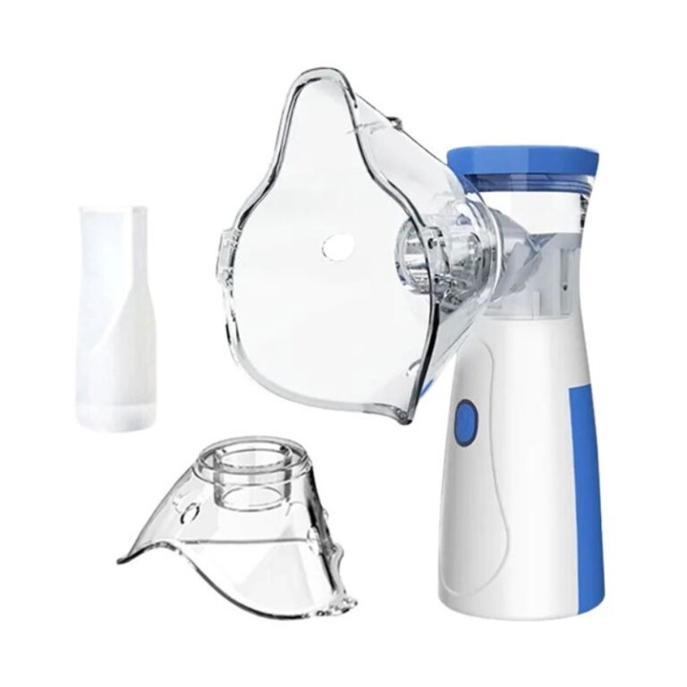 Portable rechargeable nebulizer for asthma relief front view