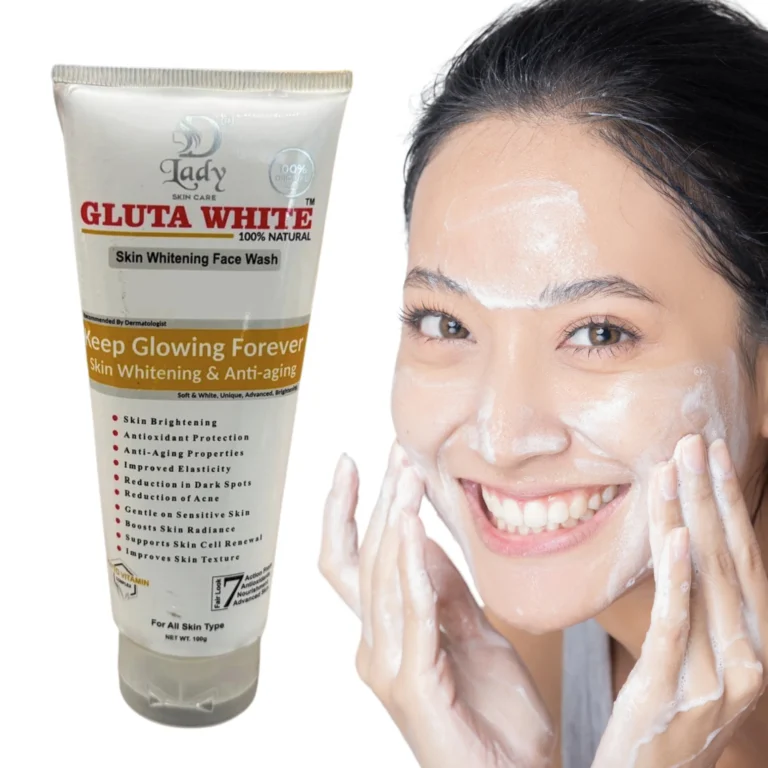 Gluta White 7-in-1 brightening face wash tube front view