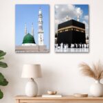 Set of 2 Premium Wall Art Photo Tiles – Modern Home Decor Sets