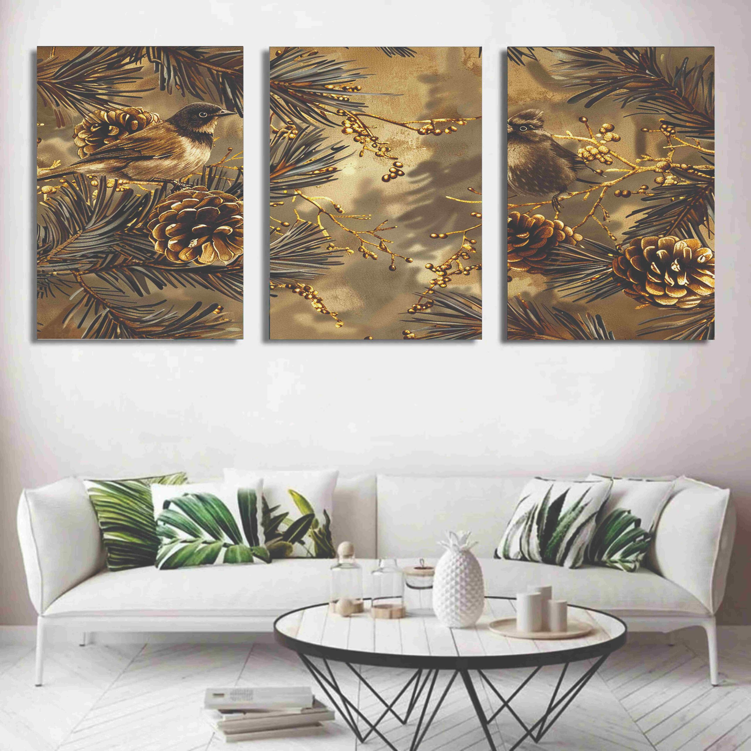 6e95f5de9f4cb4a32893123aff6784ad.jpeg Set of 3 wooden phototile frames with spiritual designs for wall decor
