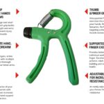 Simple Adjustable Hand Gripper Strengthener – Wrist & Forearm Workout Trainer - Random Color
