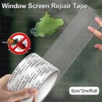 Roll of self-adhesive fiberglass mesh tape for screen repair