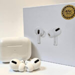 AirPods Pro 2 wireless earbuds with charging case front view