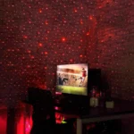 LED Galaxy Star USB light showing starry galaxy projection on ceiling