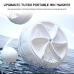 Portable USB Mini Turbo Washer side view showing compact design