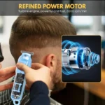 Daling FR-D-8268 electric hair trimmer front view with transparent LCD
