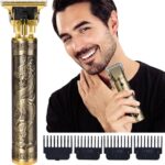 Metal Body Vintage T9 Hair Trimmer for Men – Professional USB Rechargeable Beard & Hair Cutting Machine | Precision Shaver with Powerful Motor