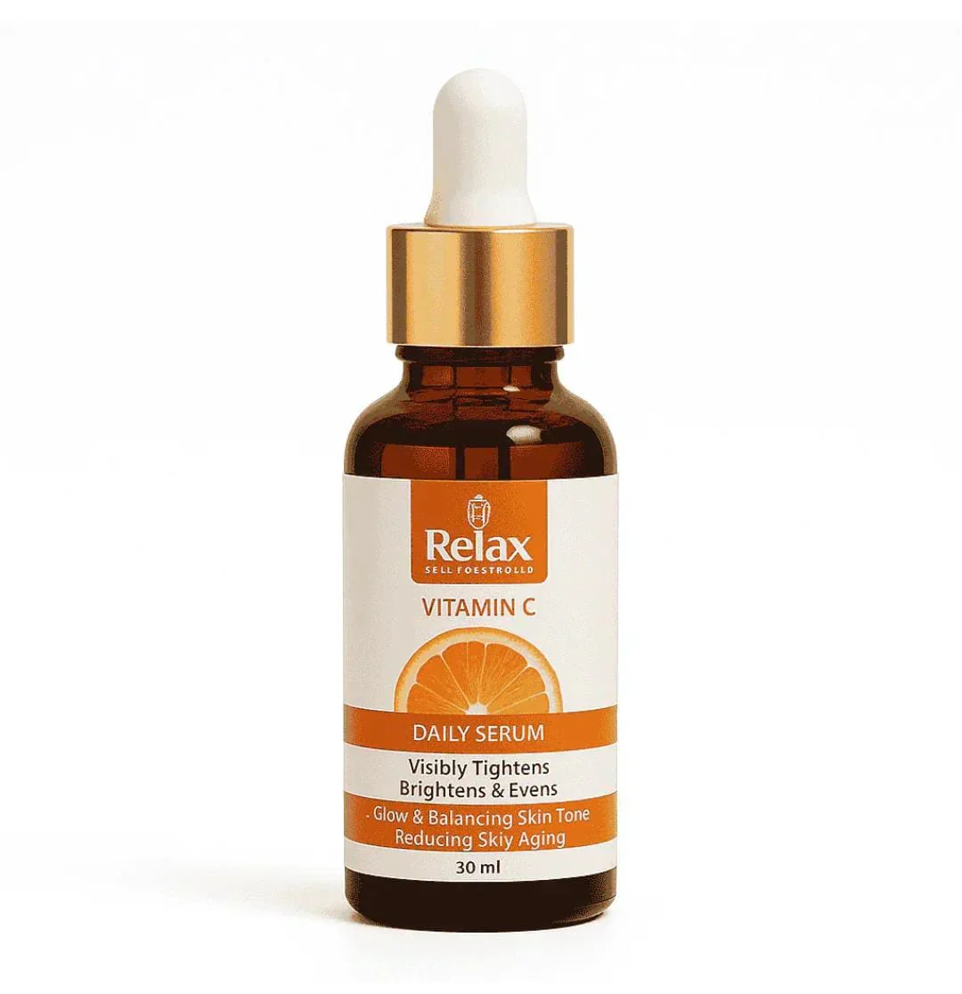 7e8c3b29369891c12952839e1a904381.png Relax Vitamin C Daily Serum - 30ml | Brightening & Anti-Aging Facial Serum - Image 1