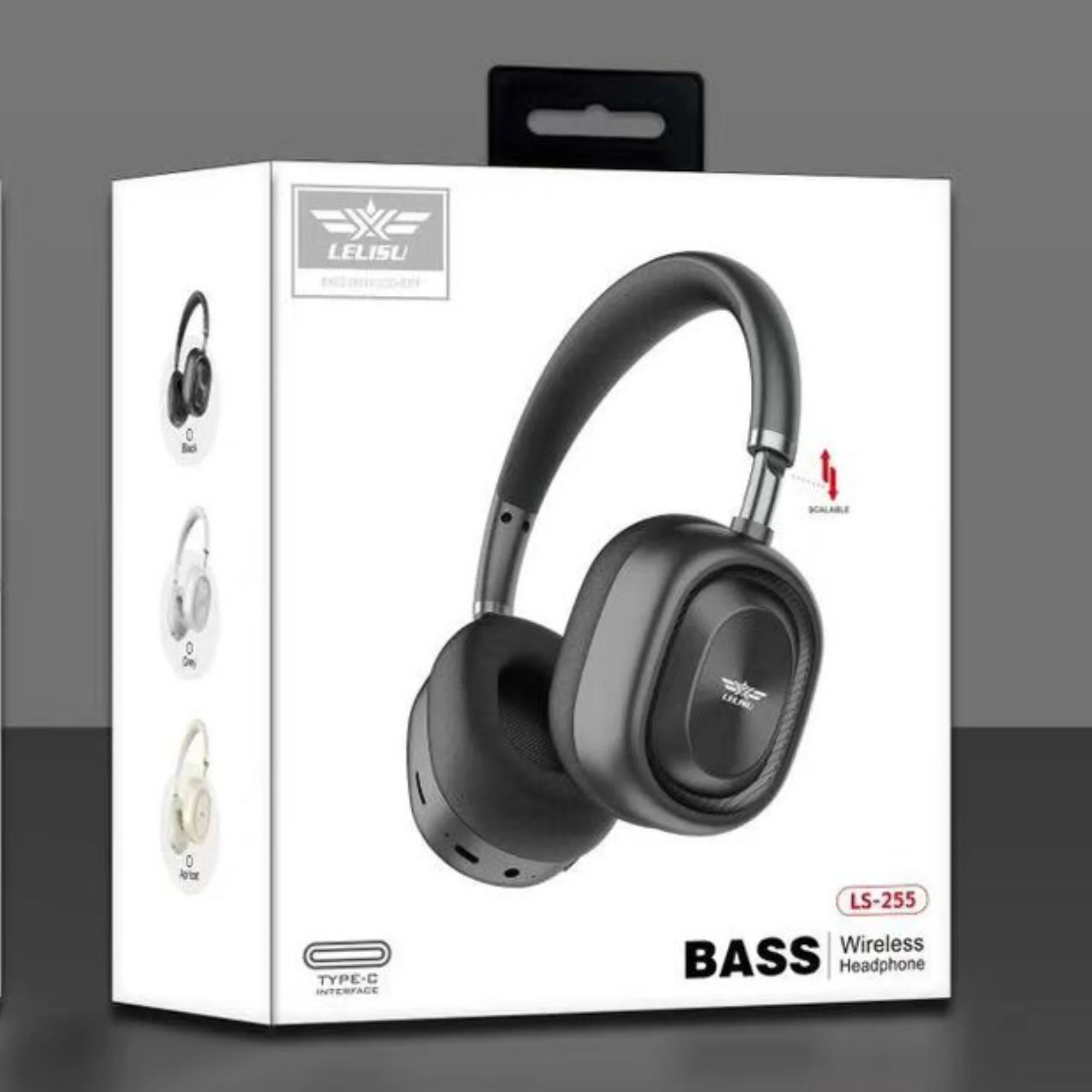 80_1756464612.webp Lelisu LS-255 wireless bass headphones front view