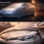 Toyota Corolla (2006–2023) Silver Parachute Car Top Cover – Waterproof, Dustproof, Heat Resistant Full Body Protection