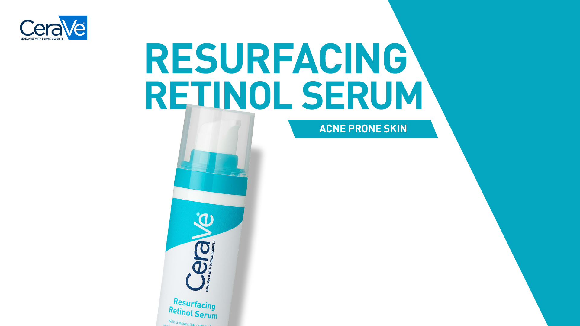Version 1.0.0 CeraVe Resurfacing Retinol Serum For Post Acne Marks, Formulated With Licorice Root Extract & Niacinamide, Brightening Serum & Pore Minimizer For Face, Post Acne Skin Barrier Repair, Non-Comedogenic - 30ml - Image 1