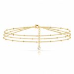 18K gold plated stainless steel bracelet close-up