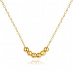 18K gold plated stainless steel necklace close-up