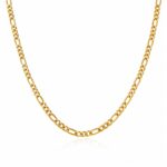 18K gold plated stainless steel necklace front view