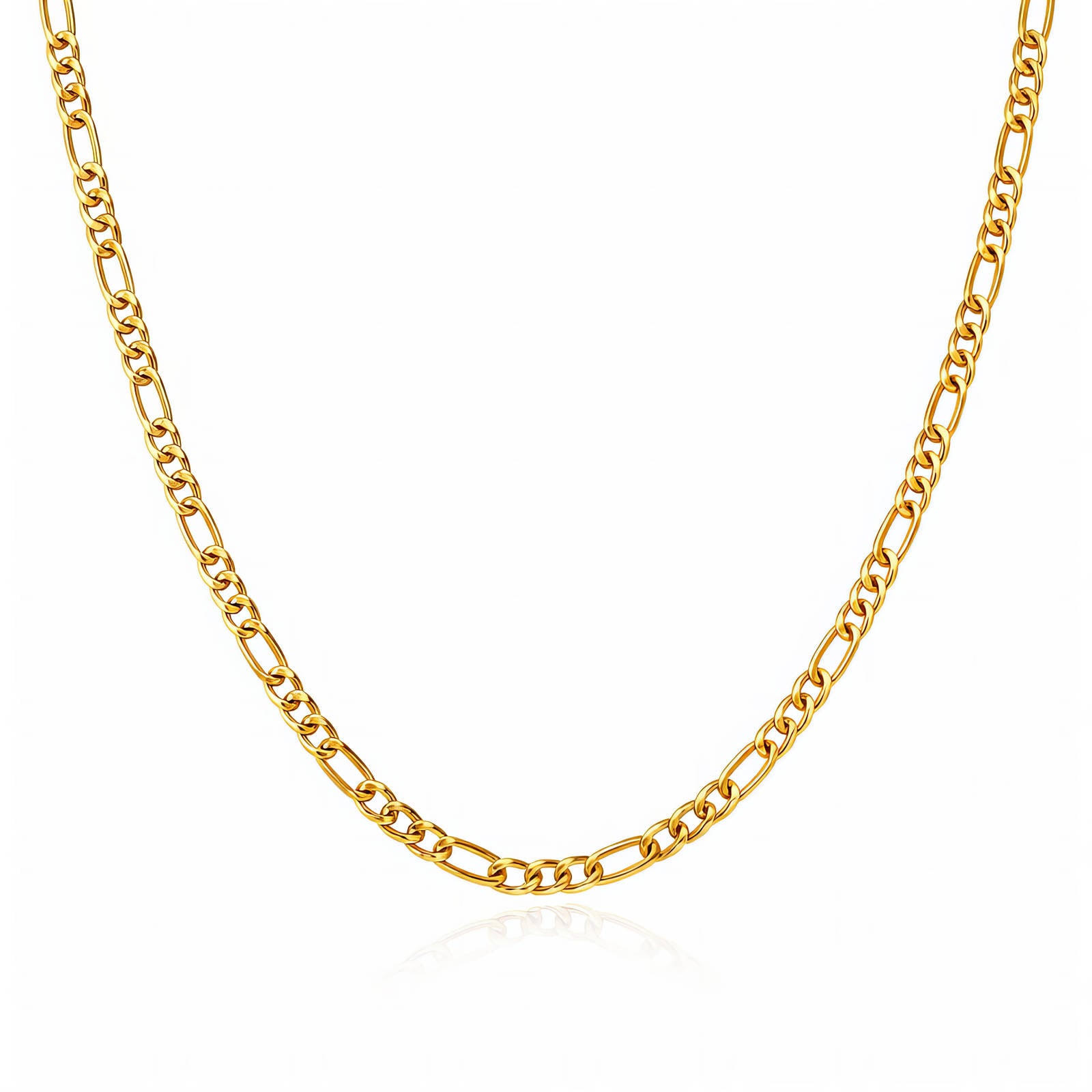 87186-0_new_111804415 18K gold plated stainless steel necklace front view