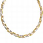Close-up of 18K gold plated stainless steel necklace with lobster claw clasp