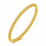 18K gold plated stainless steel bracelet front view