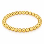 18K gold plated stainless steel bracelet front view