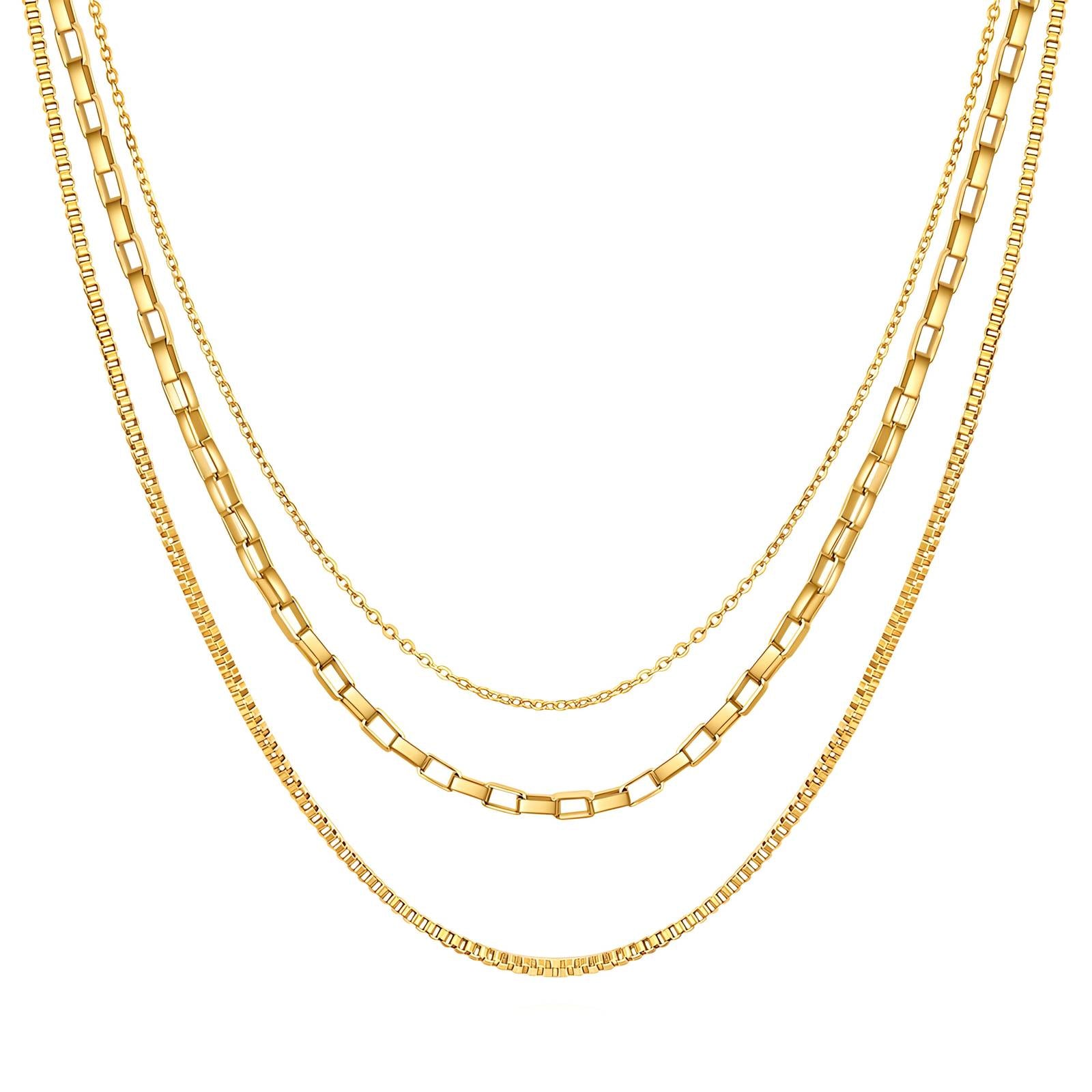 87452-0_093728_1600 18K gold plated stainless steel necklace displayed on white background