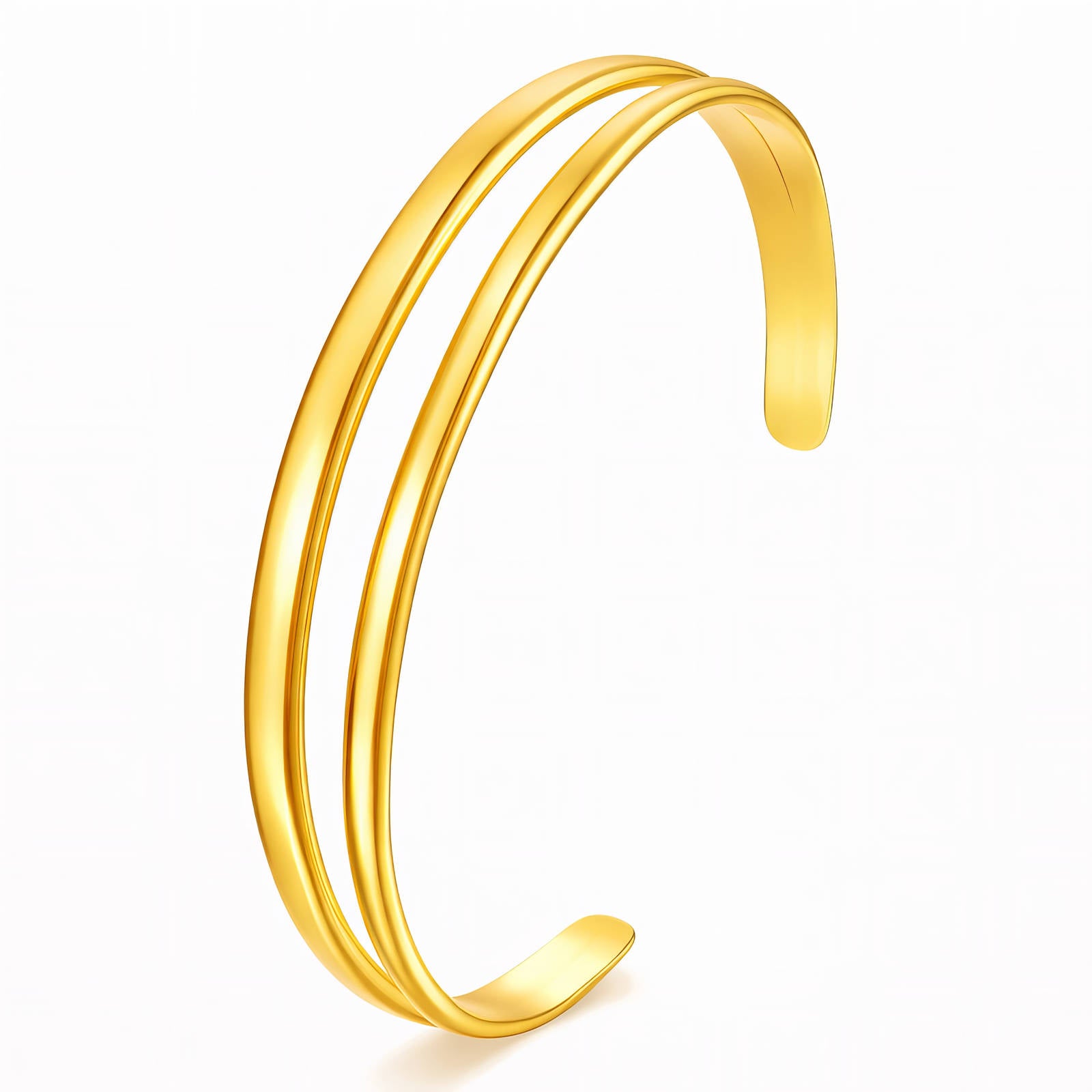 87637-0_new_090049122 18K gold plated stainless steel bracelet front view