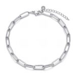 stainless steel bracelet close-up front view