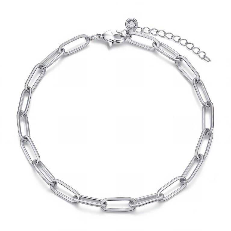stainless steel bracelet close-up front view