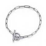 Stainless steel bracelet with sleek design